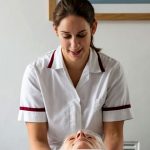 Bristol osteopath holding neck
