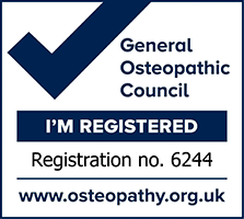 I am registered with the General Osteopathic Council